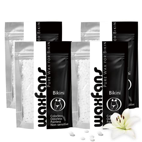 Waxfans Transparent Wax Beads For Hair Removal Lb Brazilian Bikini Waxing Beads Pack