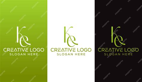 Premium Vector Initial Letter Ke Logo Design Monogram Creative Modern