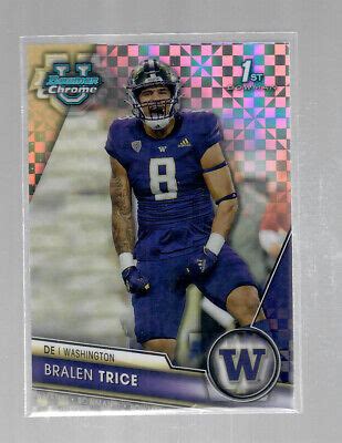 Bralen Trice 2023 1st Bowman Chrome U X Fractor Refractor Card 106 EBay