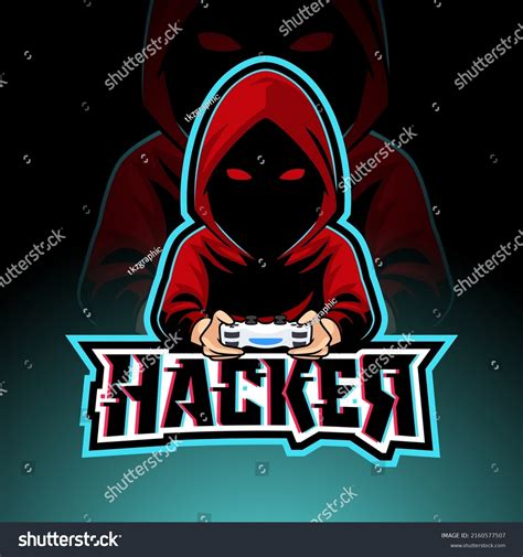 Anonymous Hacker Gamer Esport Logo Vector Stock Vector Royalty Free