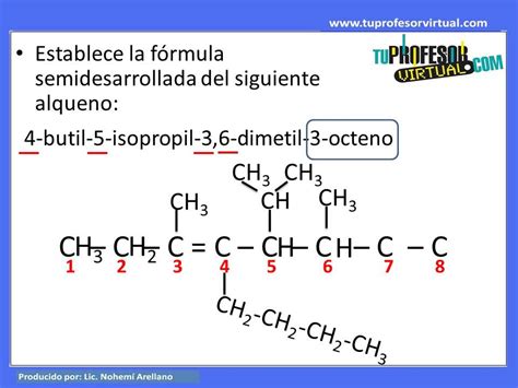 Formulación de Alquenos Lección Práctica YouTube