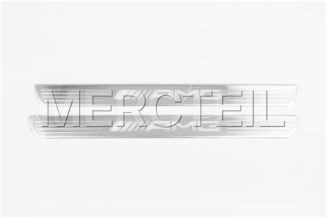 Amg Silver Exchangeable Covers For Illuminated Door Sills Genuine