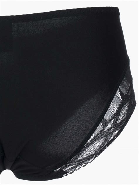 BF Lace Seamless Tactel Short Brief Black SATAMI Lingerie