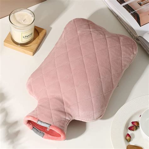 Samply L Hot Water Bottle With Cover Hot Cold Compress For Pain Relief Menstrual Cramps