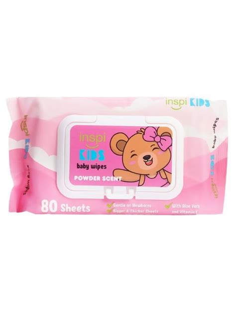 Inspi Kids Baby Wipes Powder Scent 80s Edamama