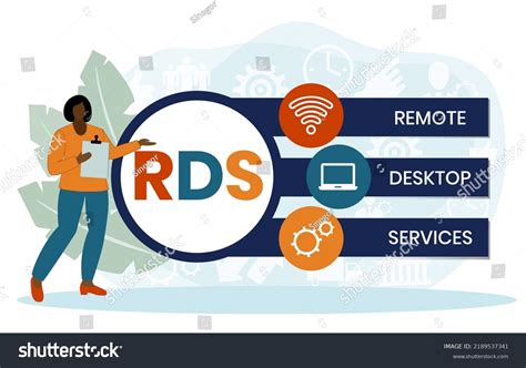 Rds Remote Desktop Services Acronym Business Stock Vector Royalty Free