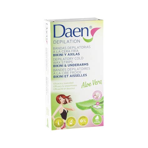 Daen Aloe Vera Bikini And Underarms Wax Strips Daen Shaving Hair Removal