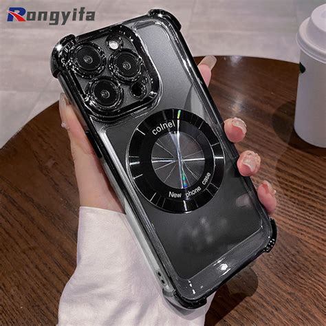 Capa De Telefone Transparente Magnética Para Infinix Note 40 Pro Hot 40 40i 30 30i 20i 12 Play