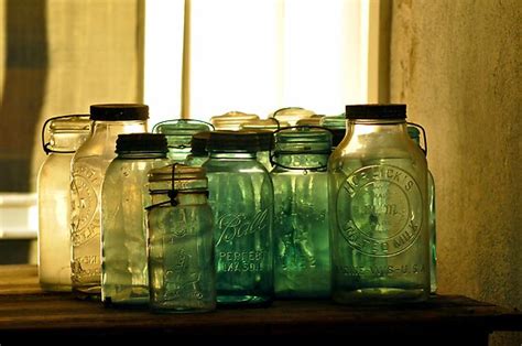 Old Glass Jars And Bottles By Kim Mcclain Gregal Redbubble