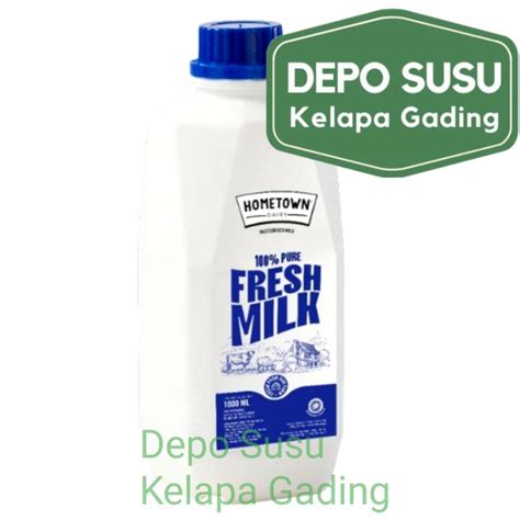 Jual Susu Hometown L Premium Fresh Milk Home Town Susu Sapi Murni