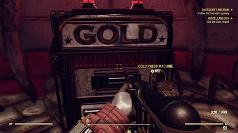 Where To Find Gold Bullion Press In Fallout 76 YouTube