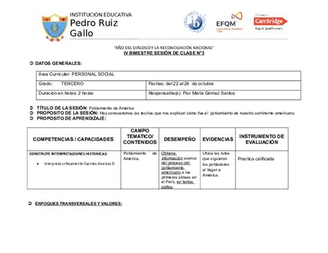 Doc Sesion Ps 3 Poblamiento De America