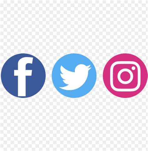 Facebook Twitter Instagram Logo Hd Png Transparent With Clear