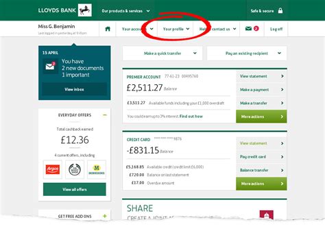 Personal Details Internet Banking Lloyds Bank