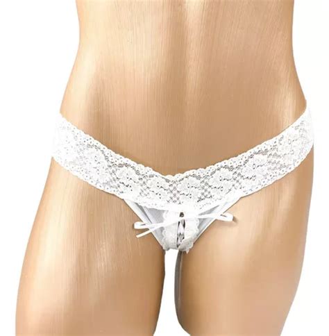 Calcinha De Amarrar Lingerie Tanga Renda Fio Dental Sensual Parcelamento Sem Juros