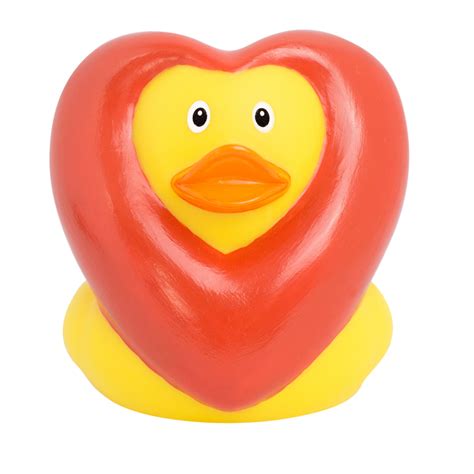 Red Heart Rubber Duck Valentine S Day Rubber Duck