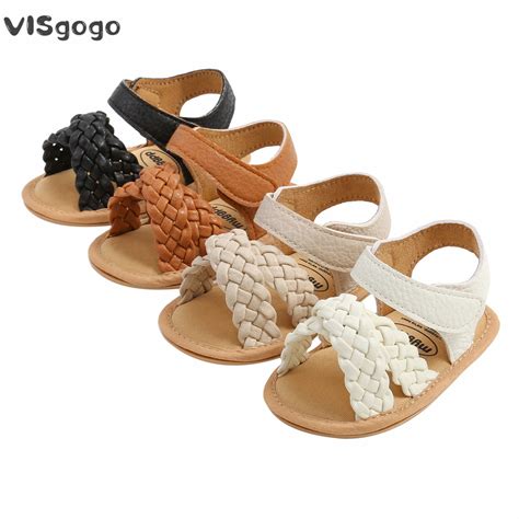 VISgogo Sandalias Trenzadas Para Beb S Y Ni As Zapatos Informales De