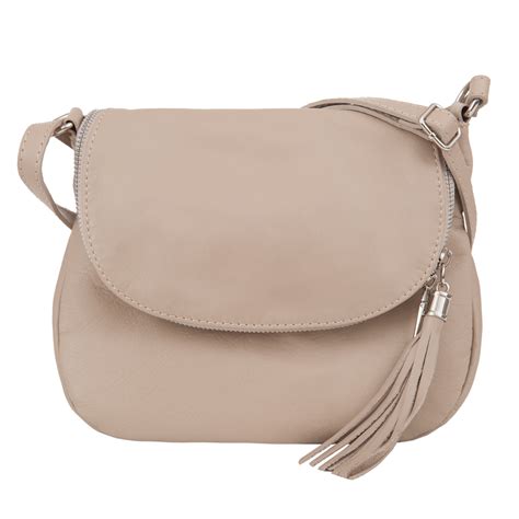 BEŻOWA listonoszka SKÓRZANA WŁOSKA torebka NUDE 6780596595 oficjalne archiwum Allegro