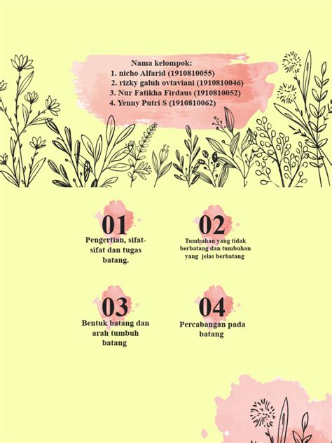 morfologi batang kelompok