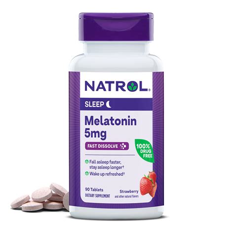 Amazon.com: Natrol Fast Dissolve Melatonin 5 mg, Melatonin Supplements