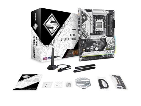 ASRock X670E Steel Legend AM5 ATX Motherboard. 4xDDR5 slots, PCIE 5 ...