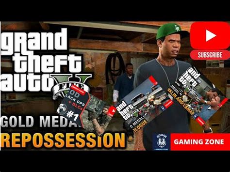 Grand Theft Auto V Story Mode Mission 2 Repossession 100 Gold Medal