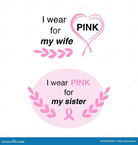 I Wear Pink For My Wife I Wear Pink For My Sister Breast Cancer