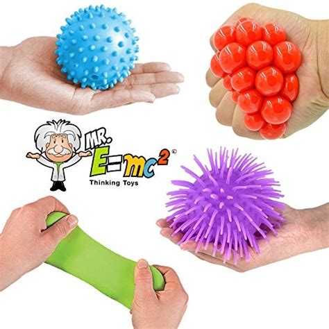 4 Tactile Sensory Processing Toys: Balls - Knobby, Puffer, Squishy Mesh, Bouncy | eBay