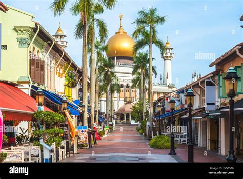 street view  arab street  masjid sultan located   kampong
