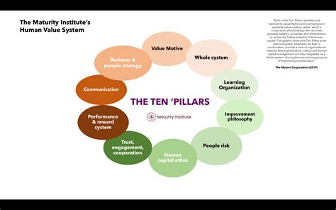 The Ten Pillars Of Organizational Maturity Maturity Institute