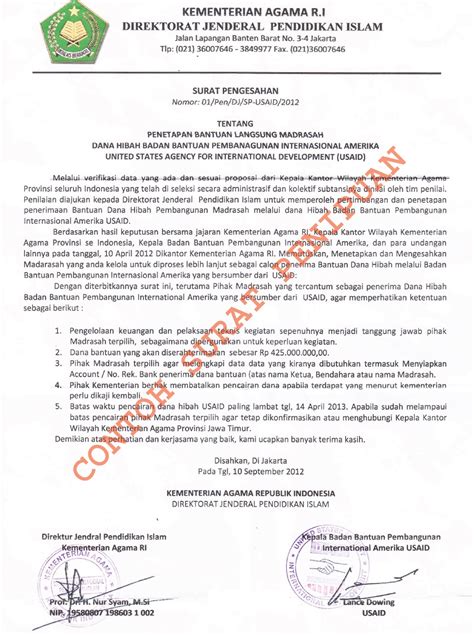Tata Letak Tanda Tangan Sesuai Jabatan Posisi Tanda Tangan Mengetahui