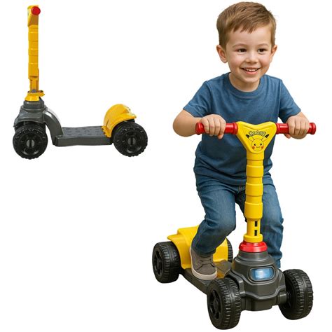 Patinete Menino - Patinete Infantil Menino Grande 4 Rodas Regulável Resistente | Shopee ...