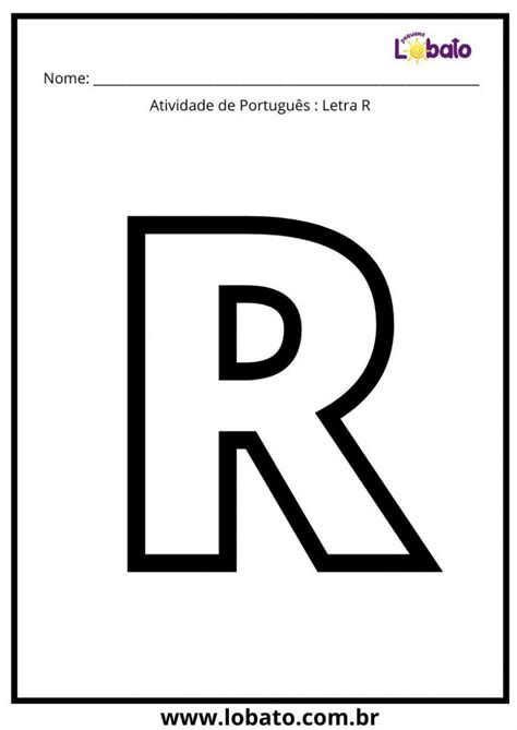 Letra R Para Imprimir
