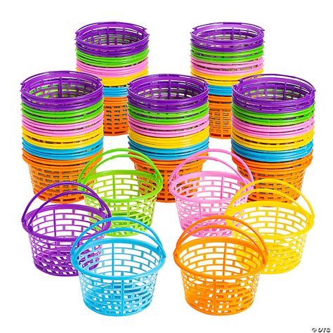 Bulk Bright Round Easter Baskets Pc Oriental Trading