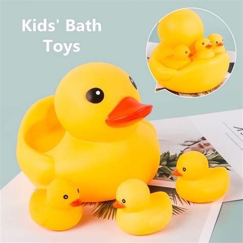 4pcs Duck Animal Bath Toys For Baby Toddlers Wind Up Floating 【90off】