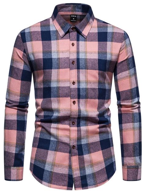 Manfinity Homme Men Plaid Print Shirt Shein Usa