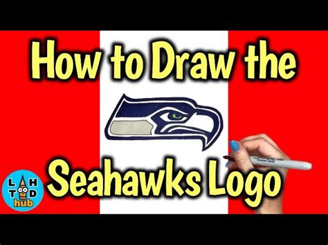 how to draw the seahawks logo