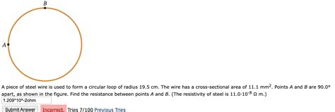 solved  piece  steel wire    form  circular loop cheggcom
