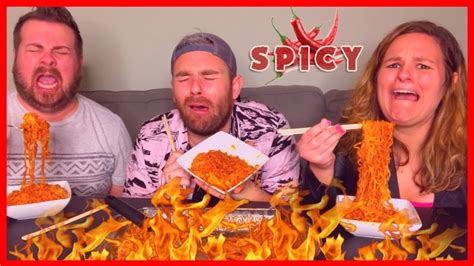 MUKBANG 2X SPICY NOODLE CHALLENGE HOT YouTube