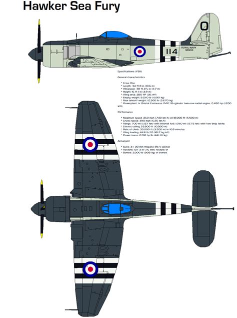 Hawker Sea Fury Fb11 By Bagera3005 On Deviantart
