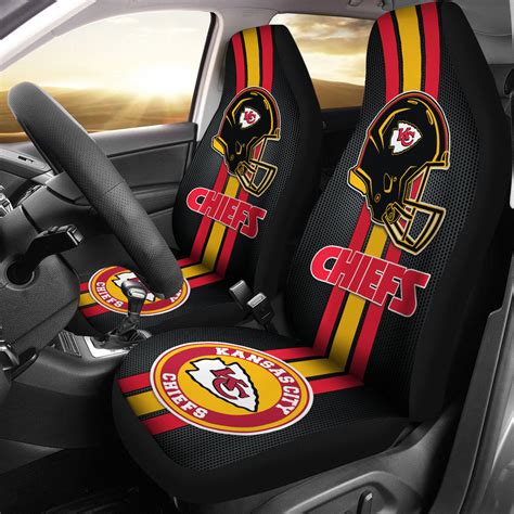 Kansas City Chiefs Car Seat Covers American Football Helmet Car ...