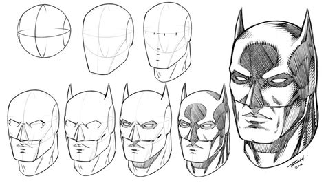 Batman Face Drawing