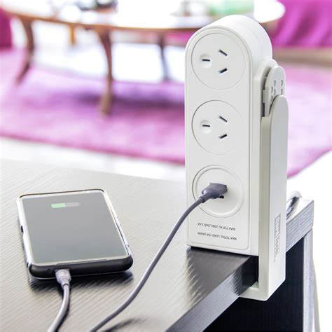 CordTech 2 Outlet Power Board w/ Desk Clamp & USB (A+C) - Bunnings ...