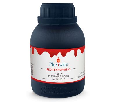 Фотополимерная смола Plexiwire resin model 0.5кг red transparent ...