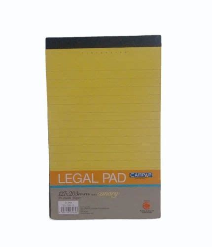 Paper Cover Glue Bound Campap Legal Writing Pad Size A4 At ₹ 80piece