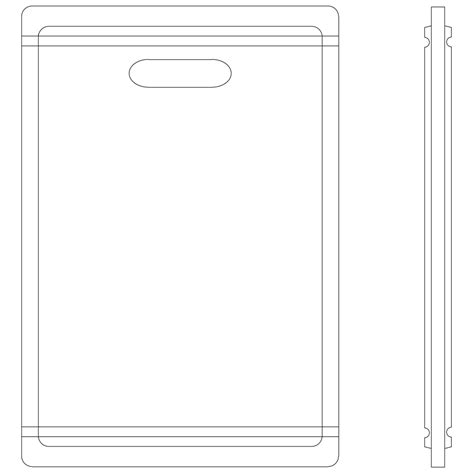 Rubberwood Cutting Board - HamatUSA