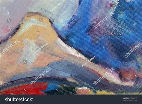 Fragment Oil Painting Naked Woman Stock Illustration 415690915 Shutterstock