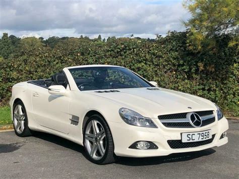 2010 Mercedes Benz SL SL500 Convertible 5 5 V8 AMG Petrol White