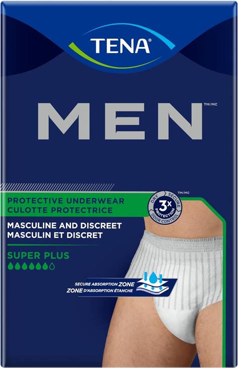 Tena Incontinence Underwear For Men Maximum Absorbency