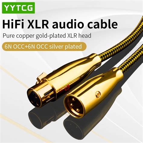 Cable Hifi Xlr De Alta Calidad N Occ Ofc Cable De Audio De Cobre Puro